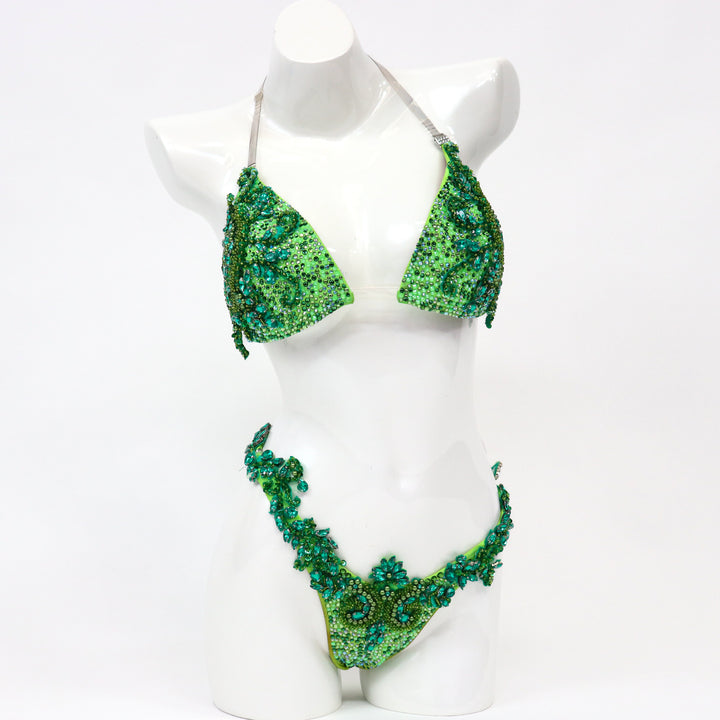 Pre Owned: Green Goddess Couture. Large Molded/ Pro with Modest Rise.