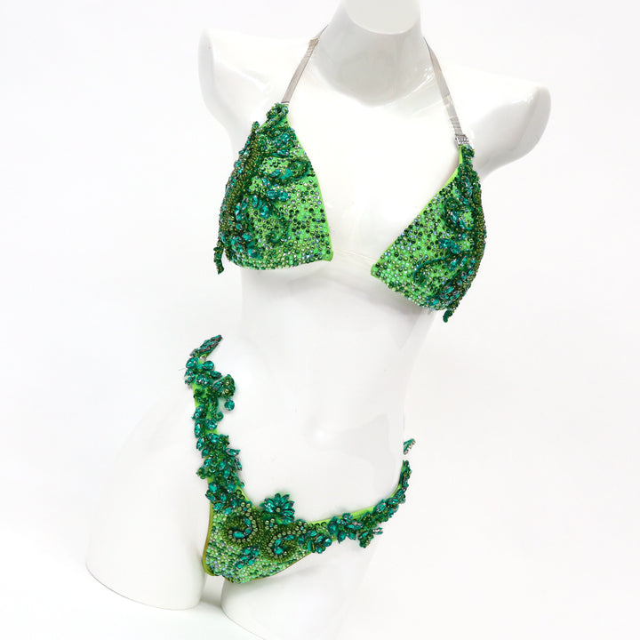 Pre Owned: Green Goddess Couture. Large Molded/ Pro with Modest Rise.