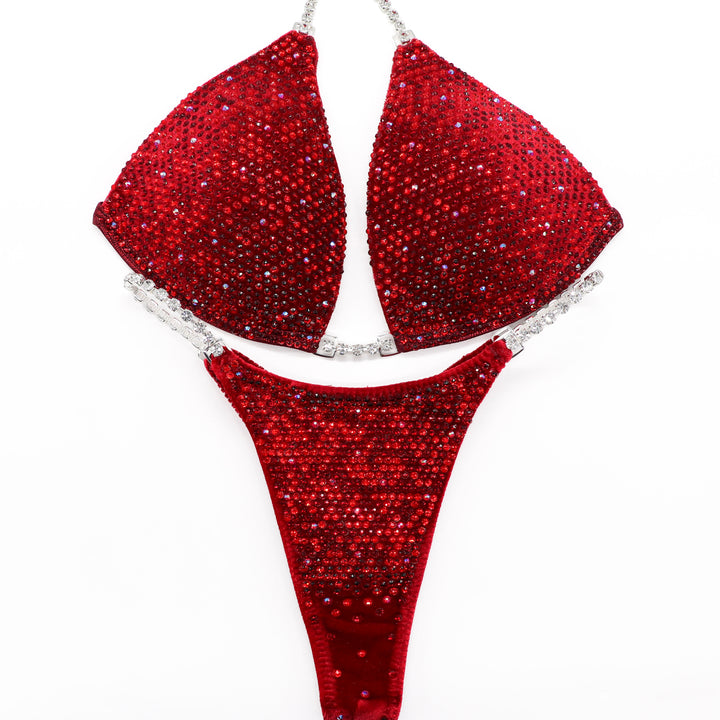 QS ST: Olympian Red Angel Shimmer. Medium Molded/Pro.