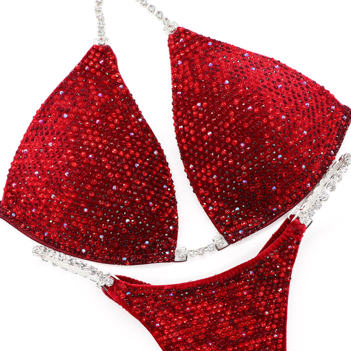 QS ST: Olympian Red Angel Shimmer. Medium Molded/Pro.