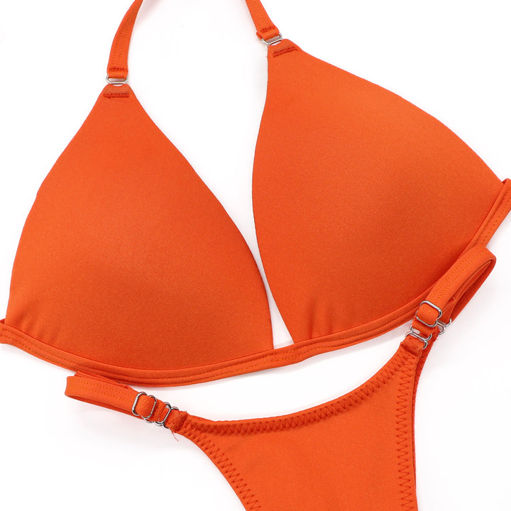 QS ST: Matte Orange Posing Practice Suit. Medium Molded/Pro.