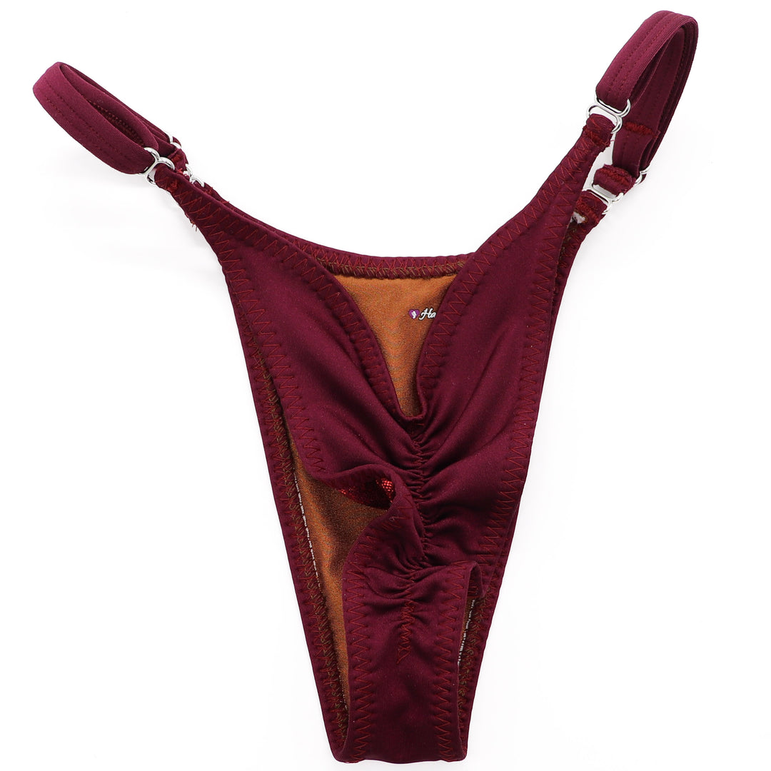 QS ST: Matte Maroon Posing Practice Suit. Medium Molded/Pro.