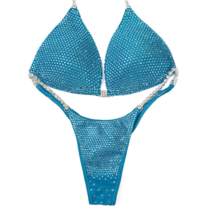 QS ST: Aqua Angel Shimmer. Hologram Turquoise. Medium Molded/Pro.