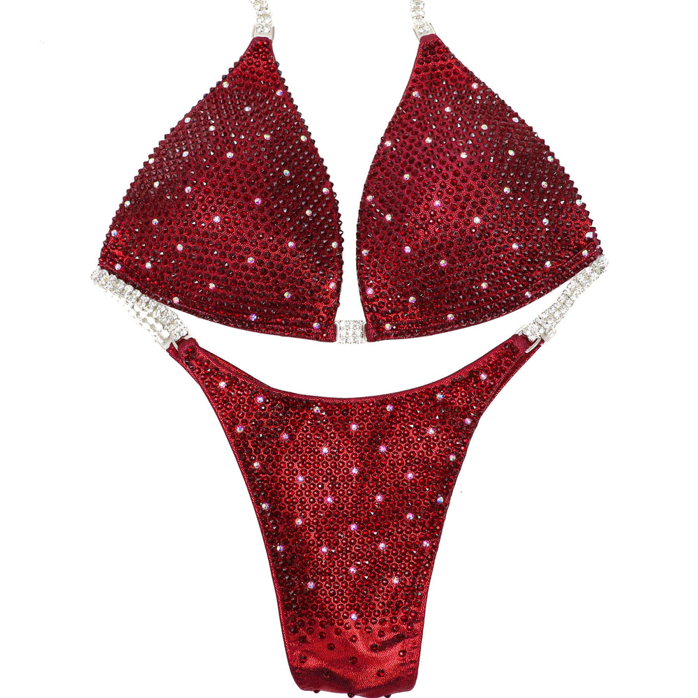 QS ST: Crimson Shimmer. Hologram Maroon. Medium Molded/Pro.