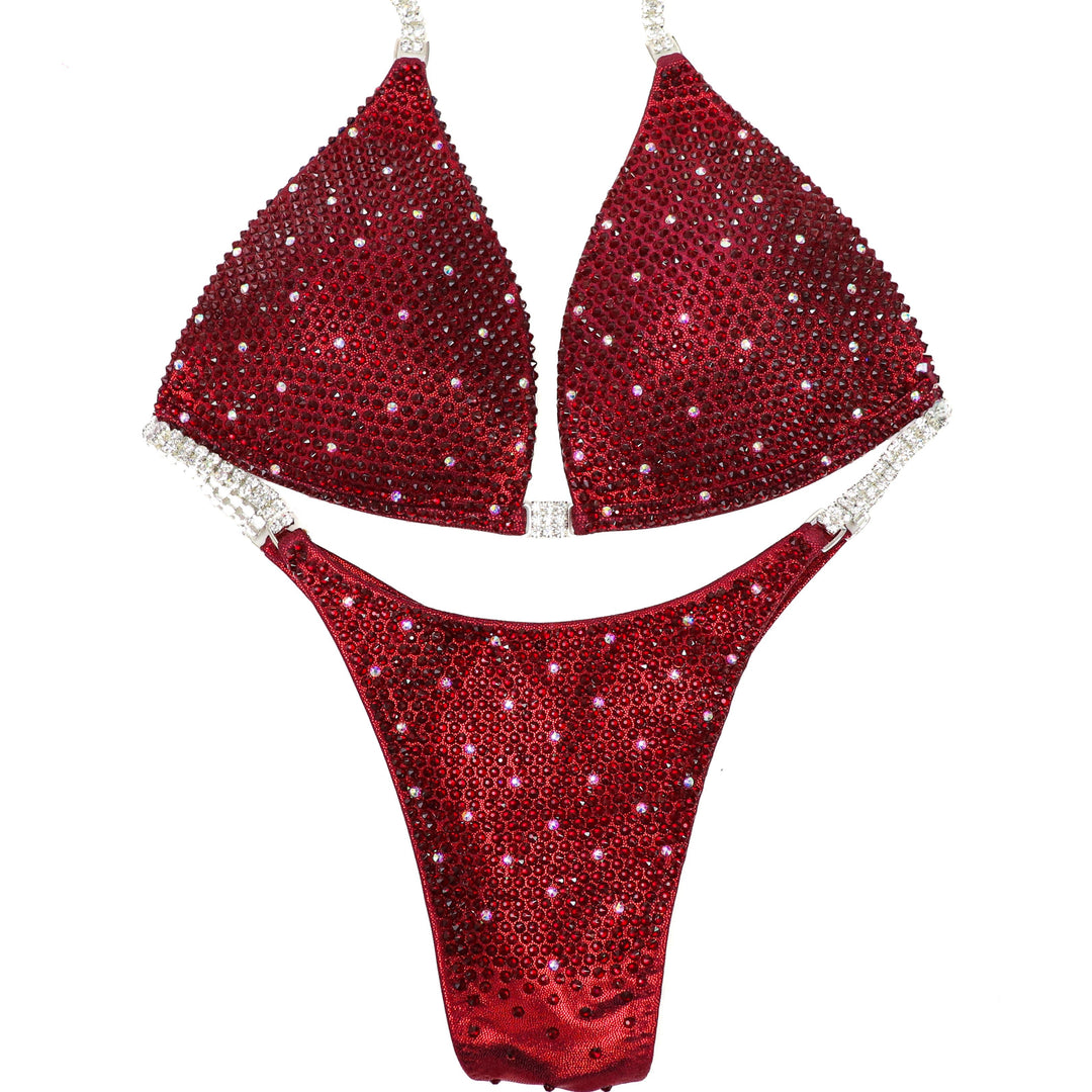 QS ST: Crimson Shimmer. Hologram Maroon. Medium Molded/Pro.
