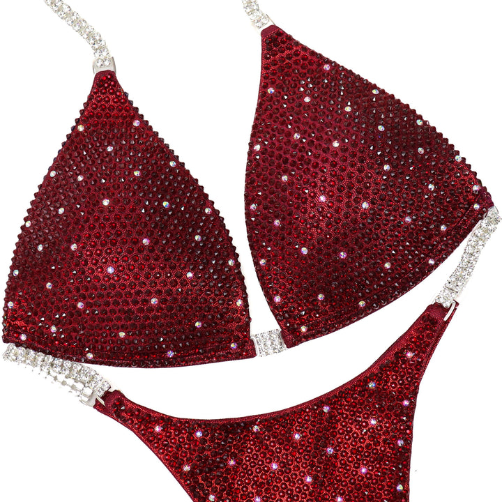 QS ST: Crimson Shimmer. Hologram Maroon. Medium Molded/Pro.