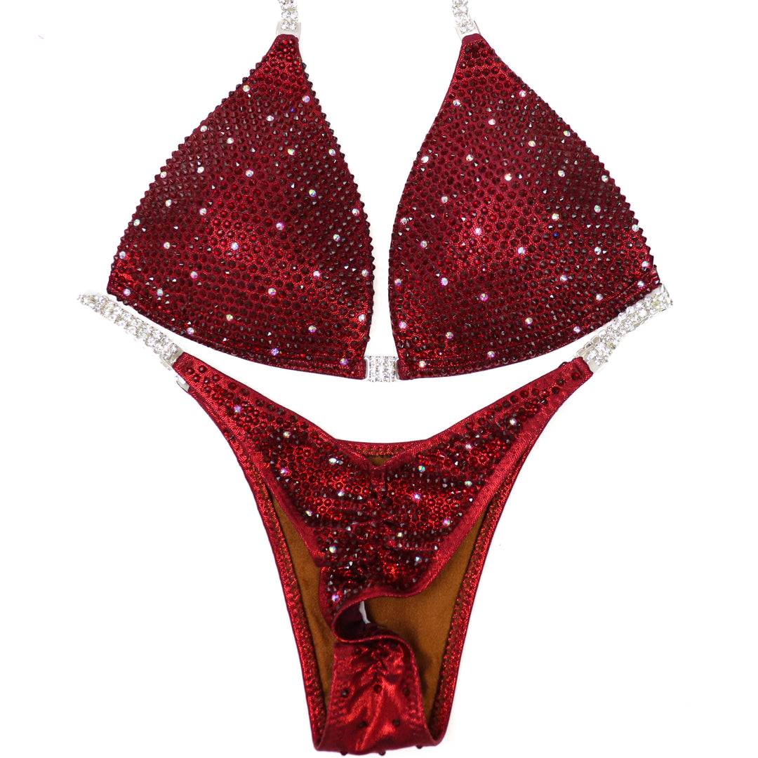 QS ST: Crimson Shimmer. Hologram Maroon. Medium Molded/Pro.