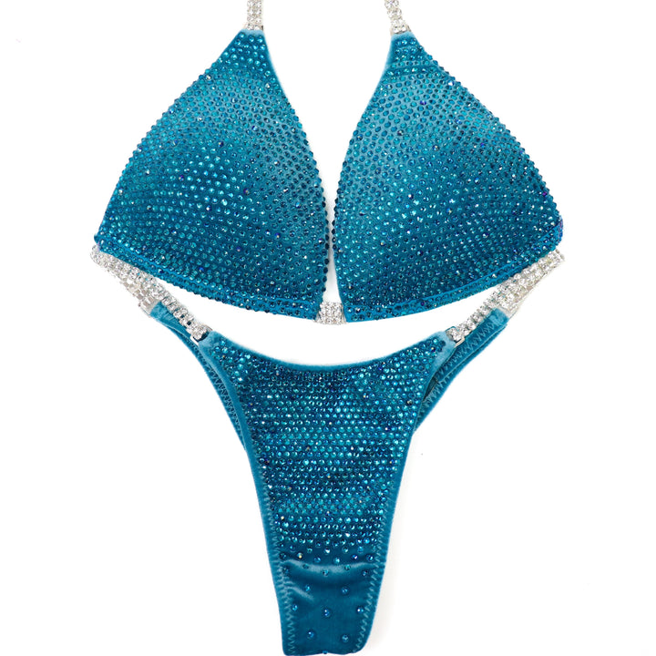 QS ST: Velvet Turquoise Shimmer. Velvet Turquoise. Medium Molded/Micro.