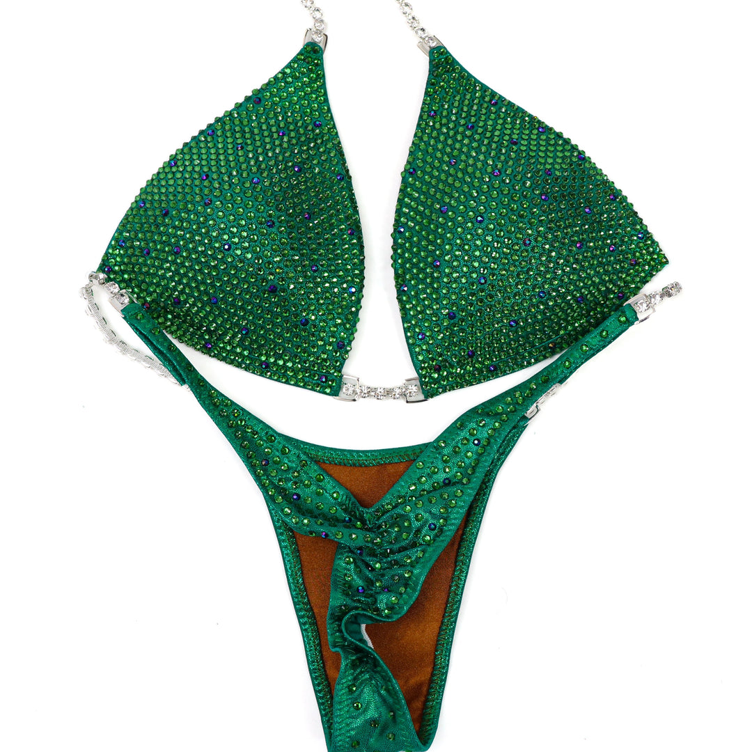 QS ST: Clover Chrome Shimmer. Hologram Kelly. Medium Molded/Micro.