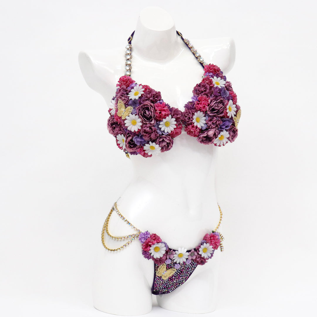 QS ST: Golden Floral Couture. Medium/Pro with Modest Rise.