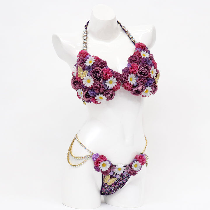 QS ST: Golden Floral Couture. Medium/Pro with Modest Rise.