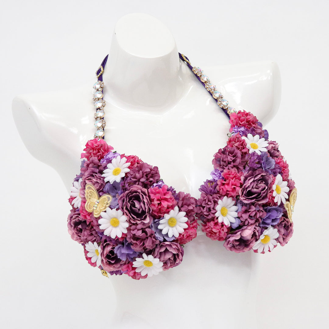 QS ST: Golden Floral Couture. Medium/Pro with Modest Rise.