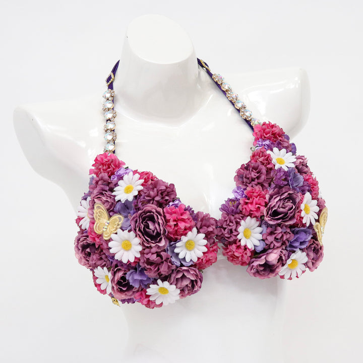 QS ST: Golden Floral Couture. Medium/Pro with Modest Rise.