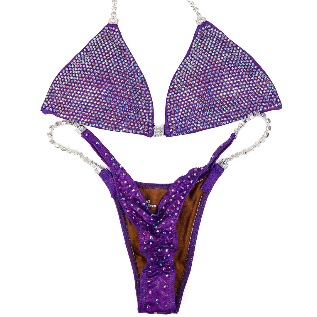 QS ST: Angel Pro. Hologram Purple. Light Amethyst AB. Small/Micro.  Angel Competition BikinisThe best NPC Competition Suits for the Bikini Division, Fit Model Division Suits, and bodybuilding suits.