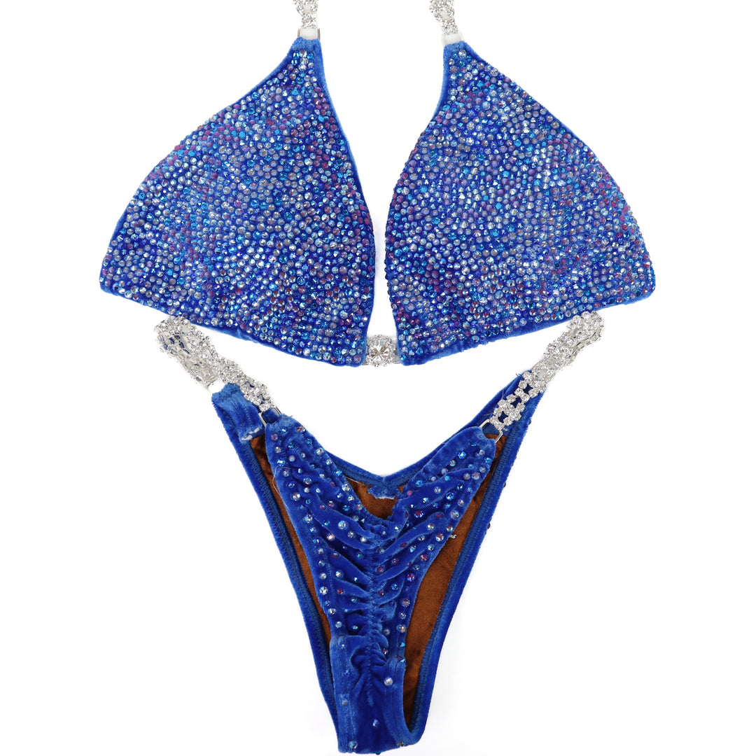 QS ST: Crystal Radiance. Velvet Royal. Large/Pro with Modest V Front.