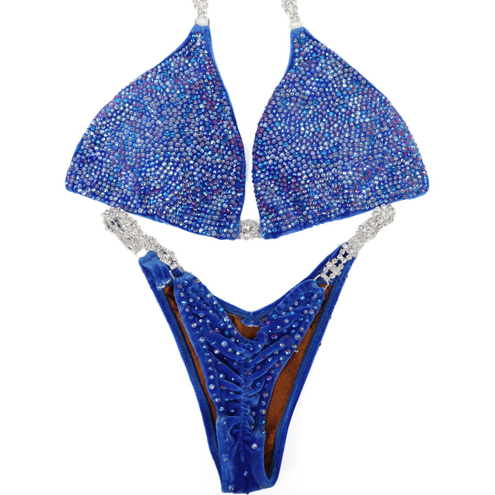 QS ST: Crystal Radiance. Velvet Royal. Large/Pro with Modest V Front.