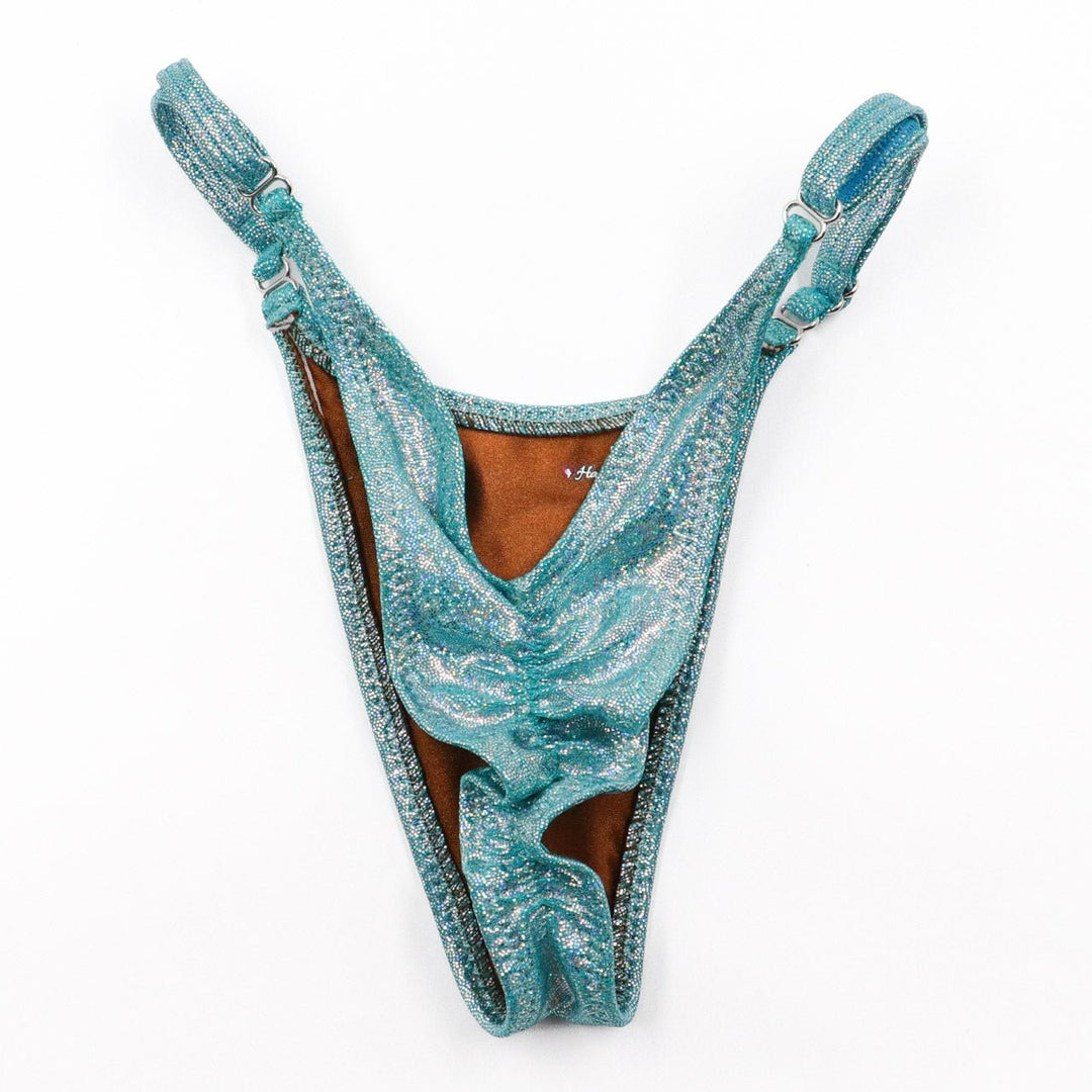 QS ST: Hologram Aqua Posing Practice Suit. Medium Molded/Pro.