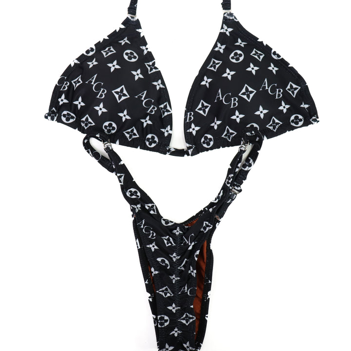 QS ST: Black ACB Designer Posing Practice Suit. Medium/Pro.