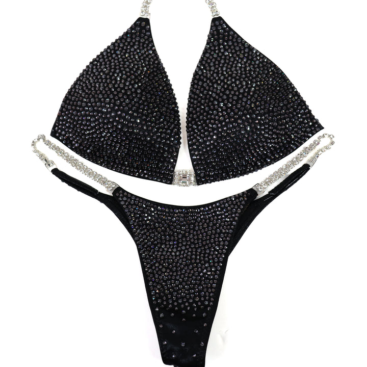 QS ST: True Graphite Radiance. Medium Molded/Pro.  Angel Competition BikinisThe best NPC Competition Suits for the Bikini Division, Fit Model Division Suits, and bodybuilding suits.