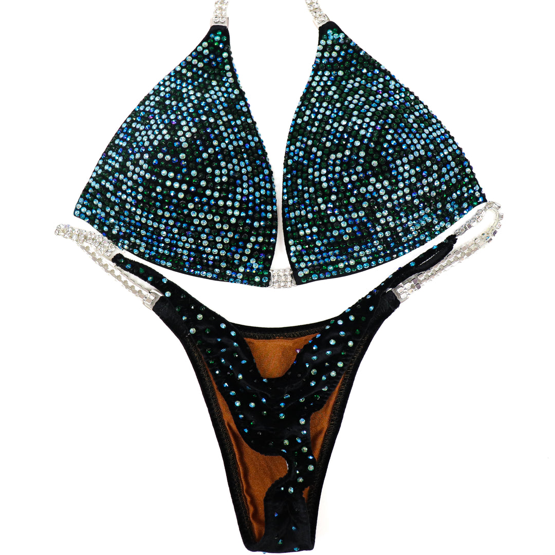 QS ST: Velvet Mirage Pro. Medium Molded/Pro.  Angel Competition BikinisThe best NPC Competition Suits for the Bikini Division, Fit Model Division Suits, and bodybuilding suits.