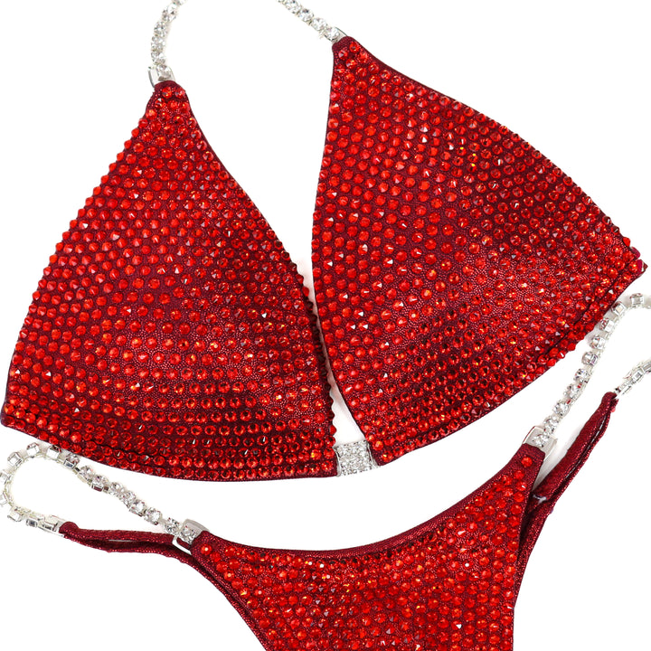 QS ST: Deep Siam Glow Pro. Hologram Maroon. Light Siam. Medium Molded/Pro.  Angel Competition BikinisThe best NPC Competition Suits for the Bikini Division, Fit Model Division Suits, and bodybuilding suits.