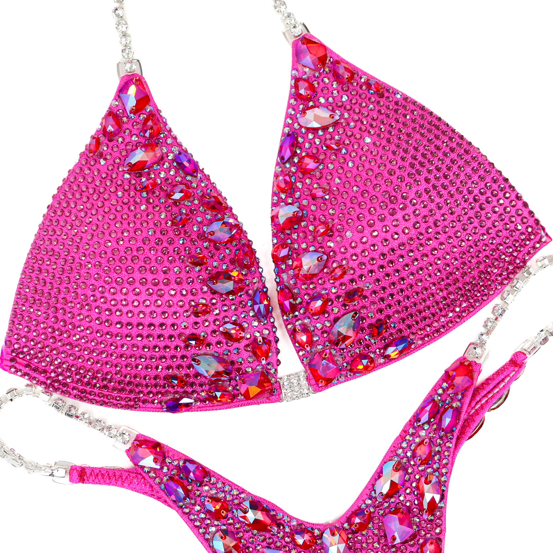 Platinum Pink Ombre  Angel Competition BikinisThe best NPC Competition Suits for the Bikini Division, Fit Model Division Suits, and bodybuilding suits.