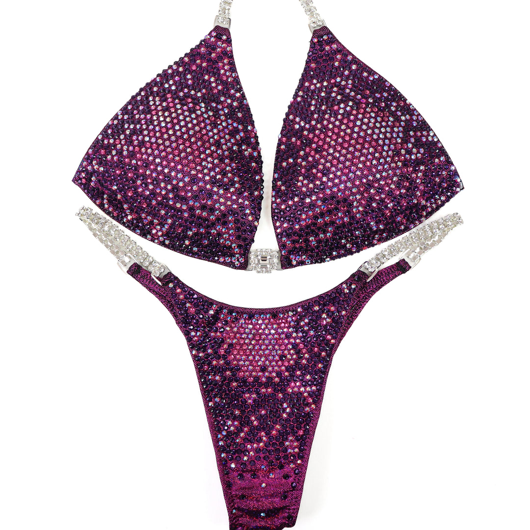 QS ST: Kristin's Arnold Cranberry Nova. Medium Molded/Pro.  Angel Competition BikinisThe best NPC Competition Suits for the Bikini Division, Fit Model Division Suits, and bodybuilding suits.