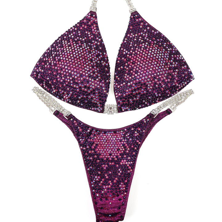 QS ST: Kristin's Arnold Cranberry Nova. Medium Molded/Pro.  Angel Competition BikinisThe best NPC Competition Suits for the Bikini Division, Fit Model Division Suits, and bodybuilding suits.