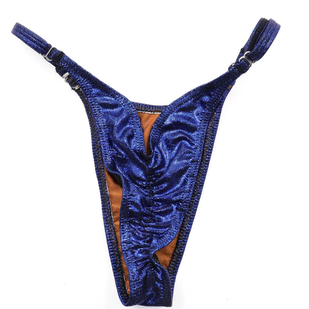 QS ST: Hologram Dark Blue Posing Practice Suit. Medium Molded/Pro.
