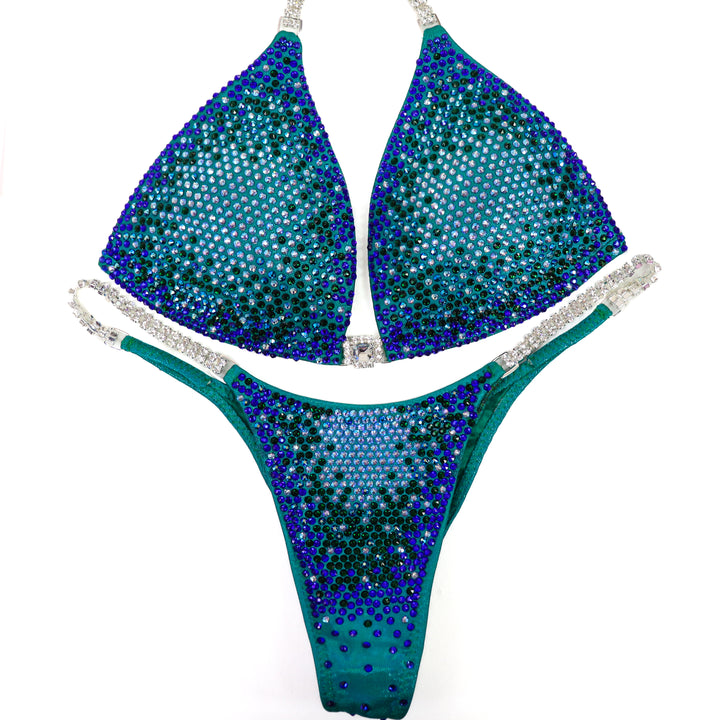 QS ST: Ashley K's Planet Earth Nova. Medium Molded/Pro.  Angel Competition BikinisThe best NPC Competition Suits for the Bikini Division, Fit Model Division Suits, and bodybuilding suits.
