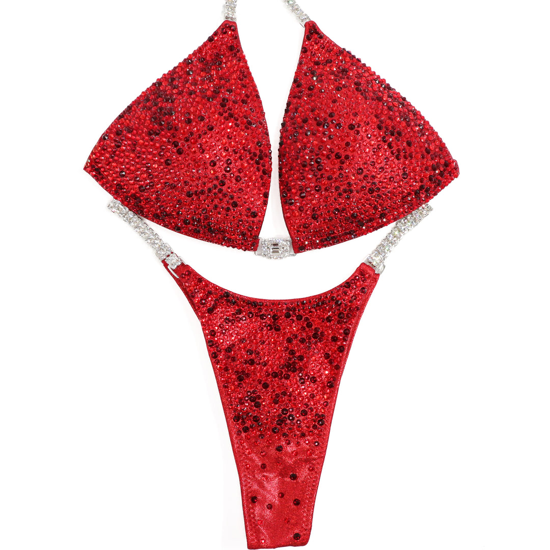 QS ST: Lawna's True Red Radiance. Hologram Red. Medium Molded/Pro.