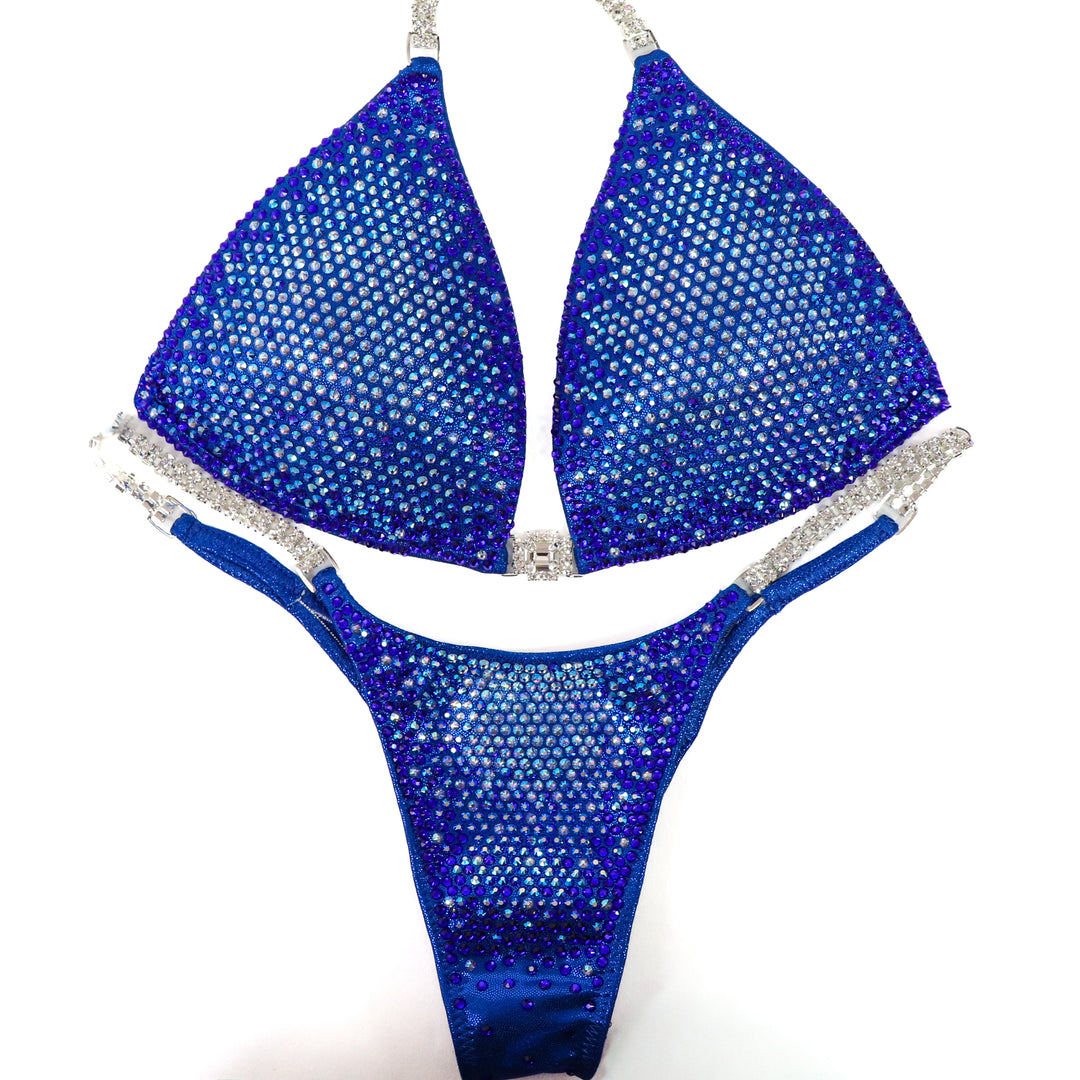 QS ST: Ashley Duncan's Blueberry Nova. Medium Molded/Pro.  Angel Competition BikinisThe best NPC Competition Suits for the Bikini Division, Fit Model Division Suits, and bodybuilding suits.