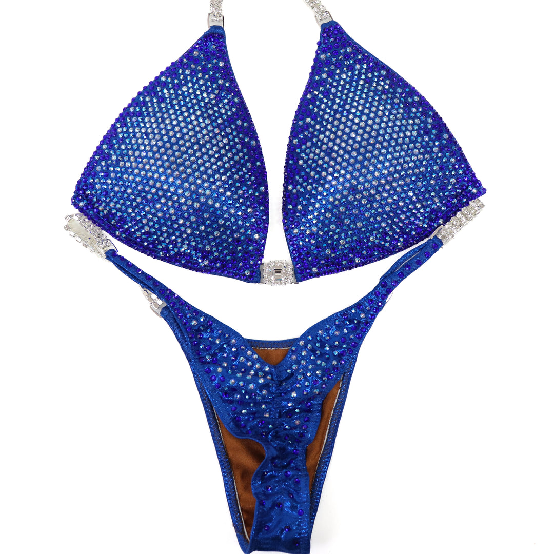 QS ST: Ashley Duncan's Blueberry Nova. Medium Molded/Pro.  Angel Competition BikinisThe best NPC Competition Suits for the Bikini Division, Fit Model Division Suits, and bodybuilding suits.