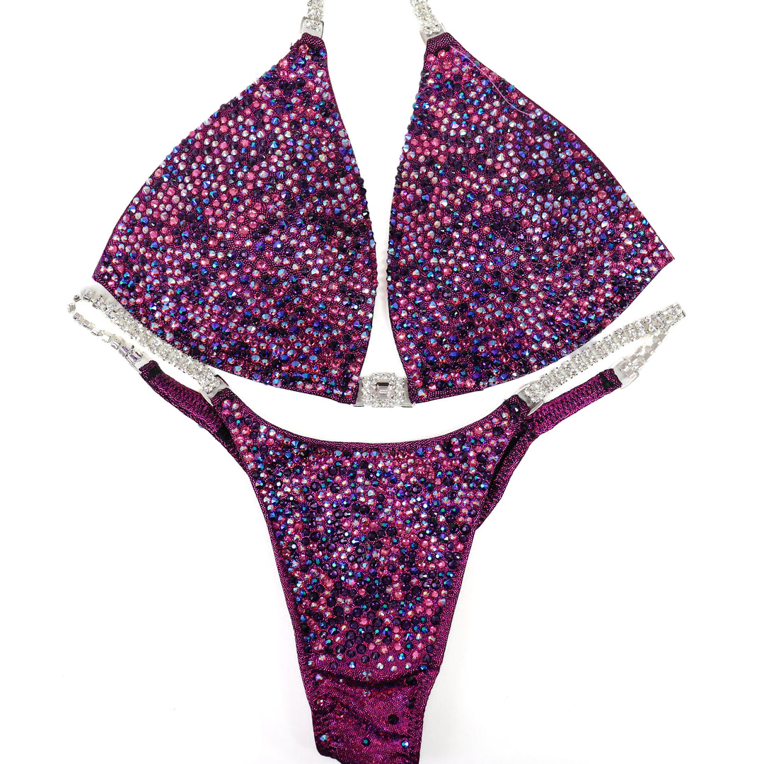 QS ST: Berry Radiance. Medium Molded/Pro.  Angel Competition BikinisThe best NPC Competition Suits for the Bikini Division, Fit Model Division Suits, and bodybuilding suits.