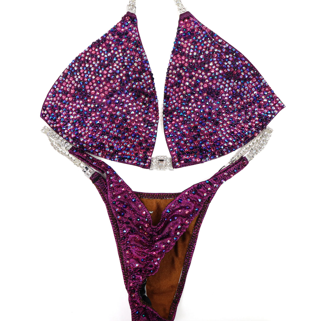QS ST: Berry Radiance. Medium Molded/Pro.  Angel Competition BikinisThe best NPC Competition Suits for the Bikini Division, Fit Model Division Suits, and bodybuilding suits.
