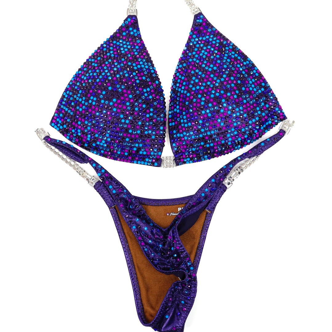QS ST: Blue Fire Angel Pro. Medium Molded/Pro.  Angel Competition BikinisThe best NPC Competition Suits for the Bikini Division, Fit Model Division Suits, and bodybuilding suits.