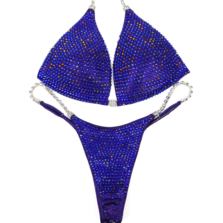 QS ST: Royal Radiant Pro. Hologram Eggplant. Medium Molded/Pro.  Angel Competition BikinisThe best NPC Competition Suits for the Bikini Division, Fit Model Division Suits, and bodybuilding suits.