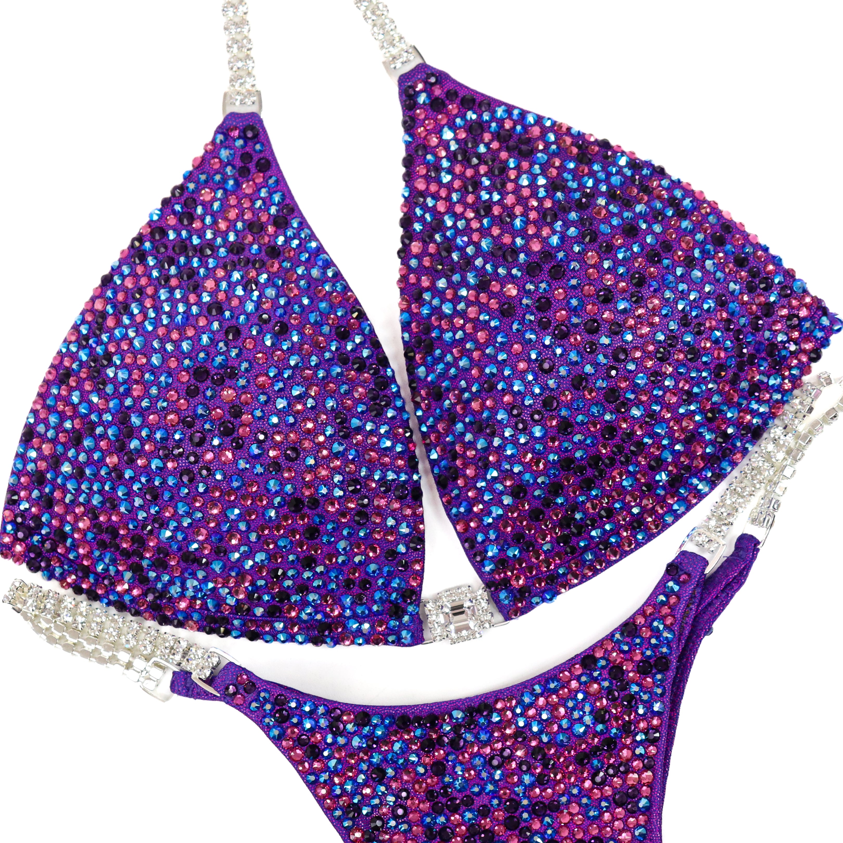 Purple Crystal Radiance Competition Suits for NPC IFBB Bikini
