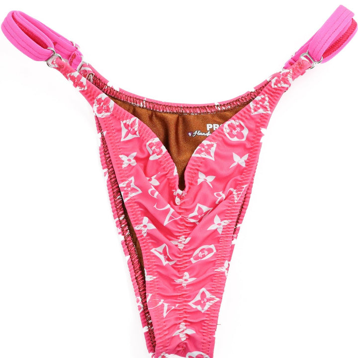 QS ST: Pink ACB Designer Posing Practice Suit. Medium Molded/Pro.