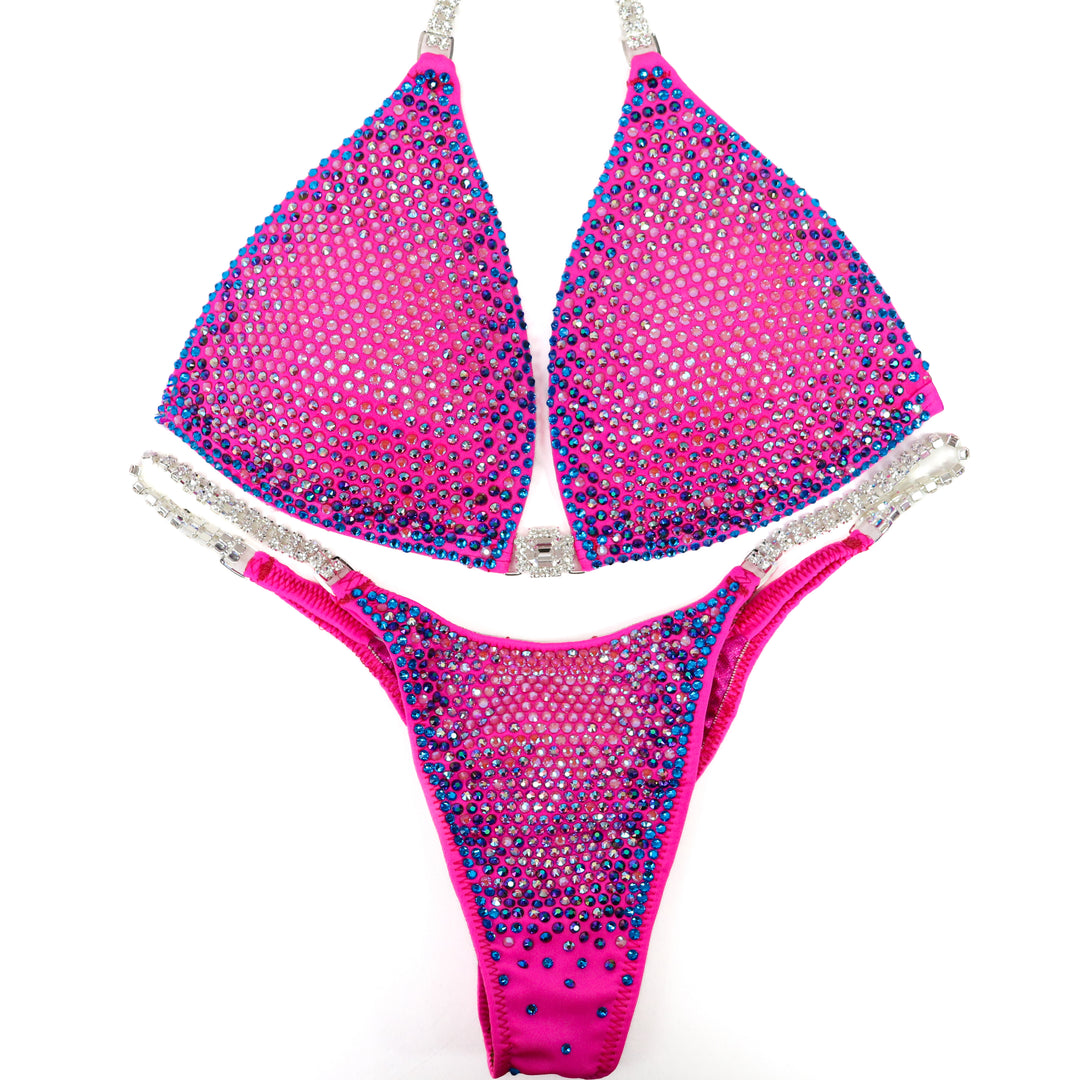 QS ST: Cotton Candy Nova. Medium Molded/Pro.  Angel Competition BikinisThe best NPC Competition Suits for the Bikini Division, Fit Model Division Suits, and bodybuilding suits.