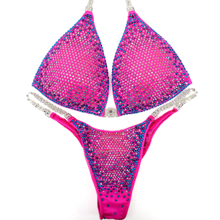 QS ST: Cotton Candy Nova. Medium Molded/Pro.  Angel Competition BikinisThe best NPC Competition Suits for the Bikini Division, Fit Model Division Suits, and bodybuilding suits.