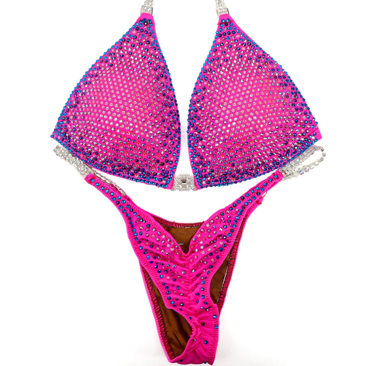 QS ST: Cotton Candy Nova. Medium Molded/Pro.  Angel Competition BikinisThe best NPC Competition Suits for the Bikini Division, Fit Model Division Suits, and bodybuilding suits.