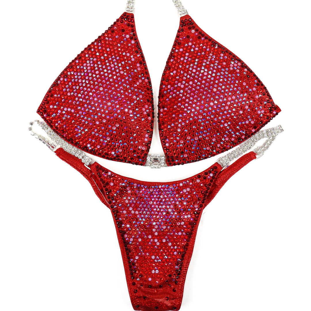 QS ST: Deb's Strawberry Shortcake Nova. Medium Molded/Pro.  Angel Competition BikinisThe best NPC Competition Suits for the Bikini Division, Fit Model Division Suits, and bodybuilding suits.