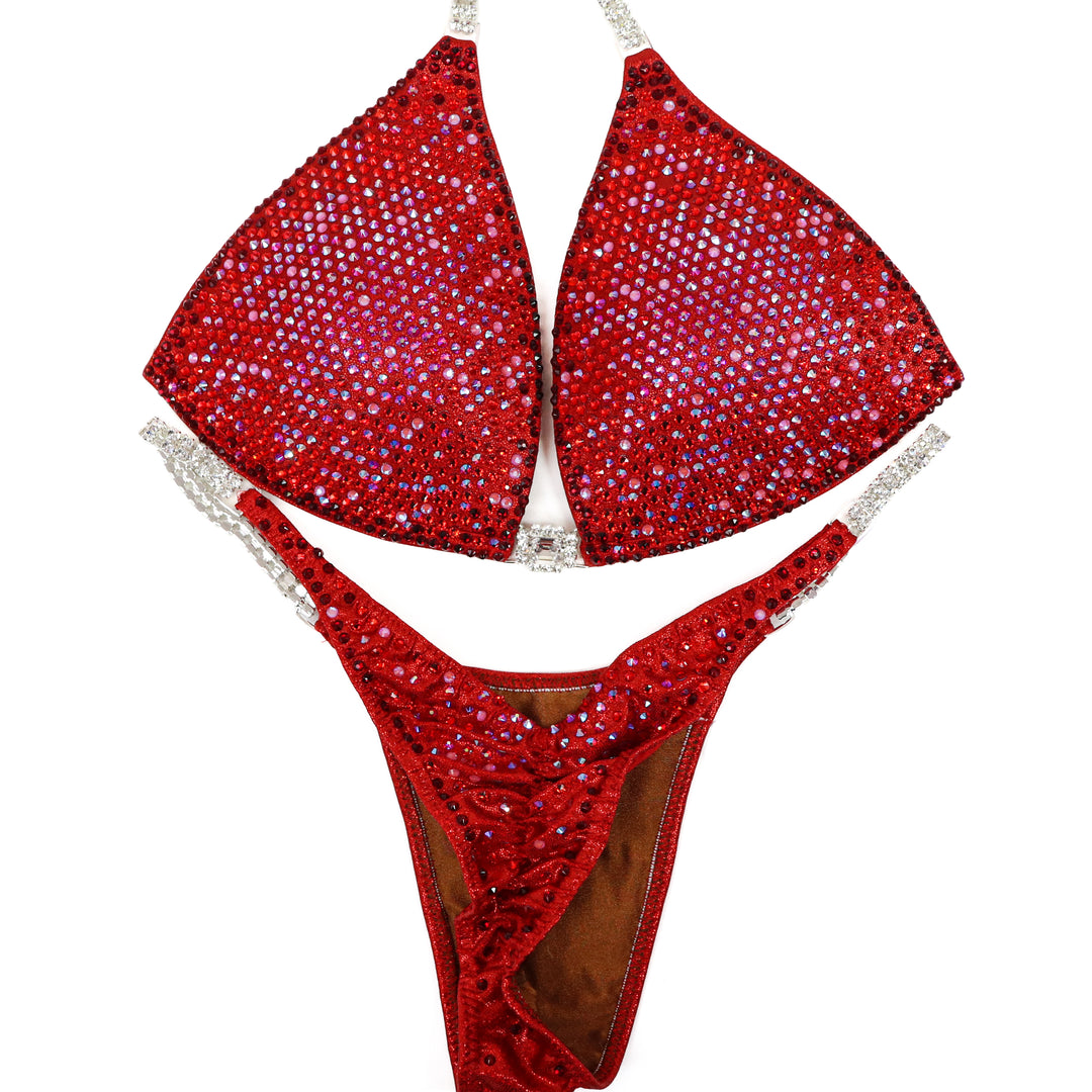 QS ST: Deb's Strawberry Shortcake Nova. Medium Molded/Pro.  Angel Competition BikinisThe best NPC Competition Suits for the Bikini Division, Fit Model Division Suits, and bodybuilding suits.