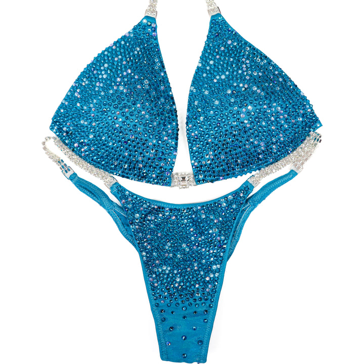 QS ST: Tidal Wave Radiance. Medium Molded/Pro.  Angel Competition BikinisThe best NPC Competition Suits for the Bikini Division, Fit Model Division Suits, and bodybuilding suits.