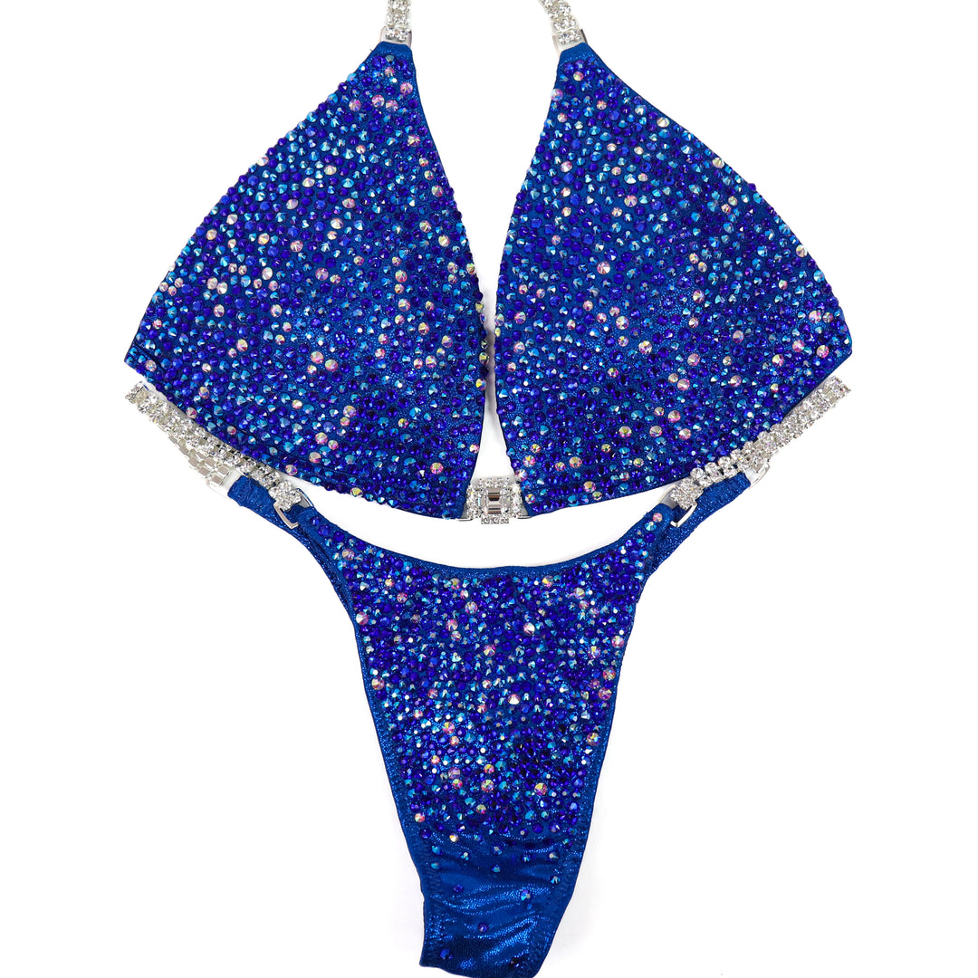 QS ST: Cobalt AB Radiance. Medium Molded/Pro.  Angel Competition BikinisThe best NPC Competition Suits for the Bikini Division, Fit Model Division Suits, and bodybuilding suits.