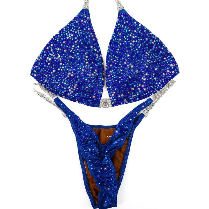 QS ST: Cobalt AB Radiance. Medium Molded/Pro.  Angel Competition BikinisThe best NPC Competition Suits for the Bikini Division, Fit Model Division Suits, and bodybuilding suits.