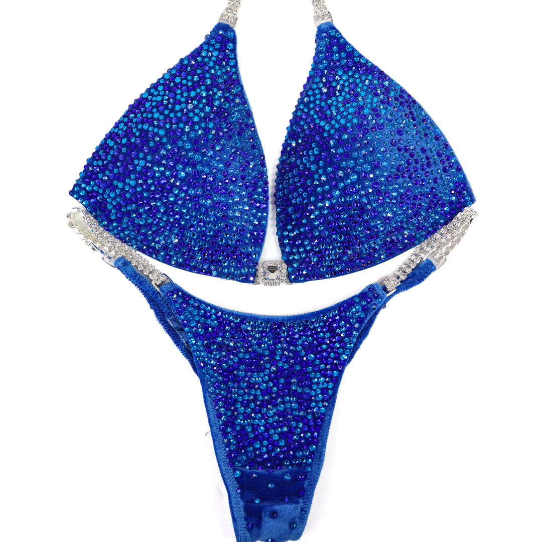 QS ST: Sapphire Stardust Radiance. Medium Molded/Pro.  Angel Competition BikinisThe best NPC Competition Suits for the Bikini Division, Fit Model Division Suits, and bodybuilding suits.