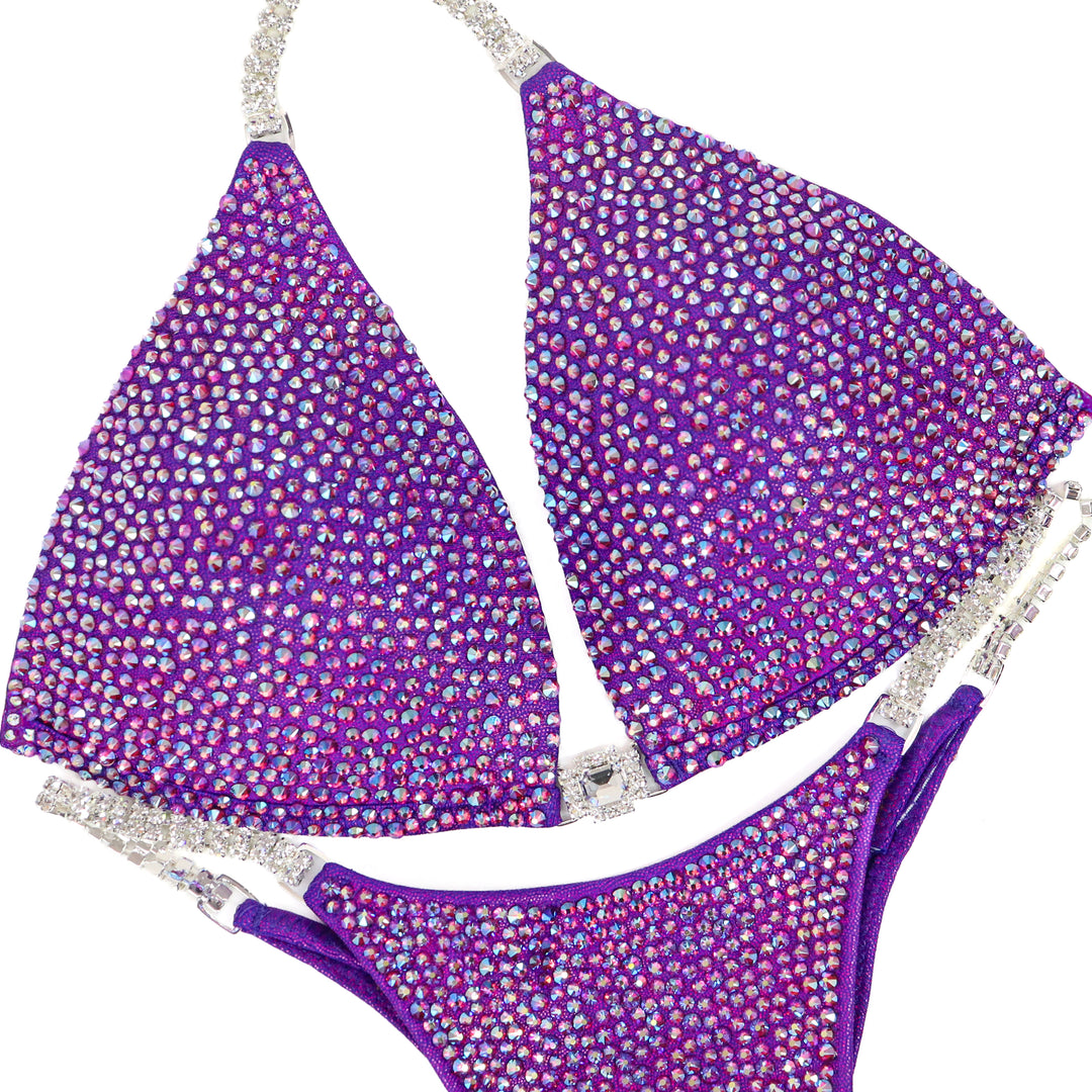Purple Fuchsia AB Radiance  Angel Competition BikinisThe best NPC Competition Suits for the Bikini Division, Fit Model Division Suits, and bodybuilding suits.