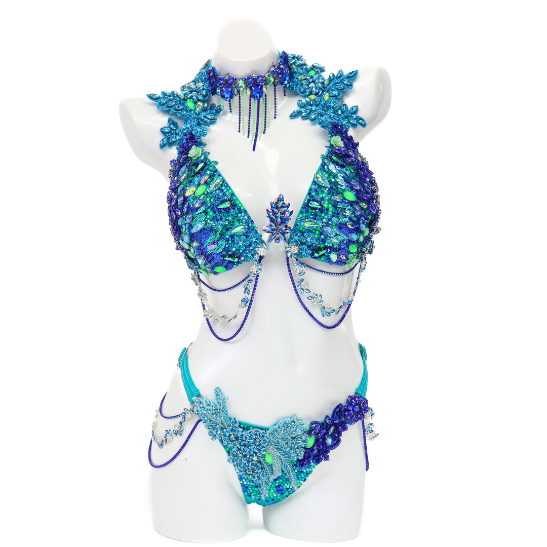 Pre Owned: Karah's Carnival Couture. Extra Large Molded/Fit Model 2.  Angel Competition BikinisThe best NPC Competition Suits for the Bikini Division, Fit Model Division Suits, and bodybuilding suits.